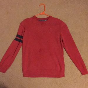 Tommy Hilfiger red teens sweater